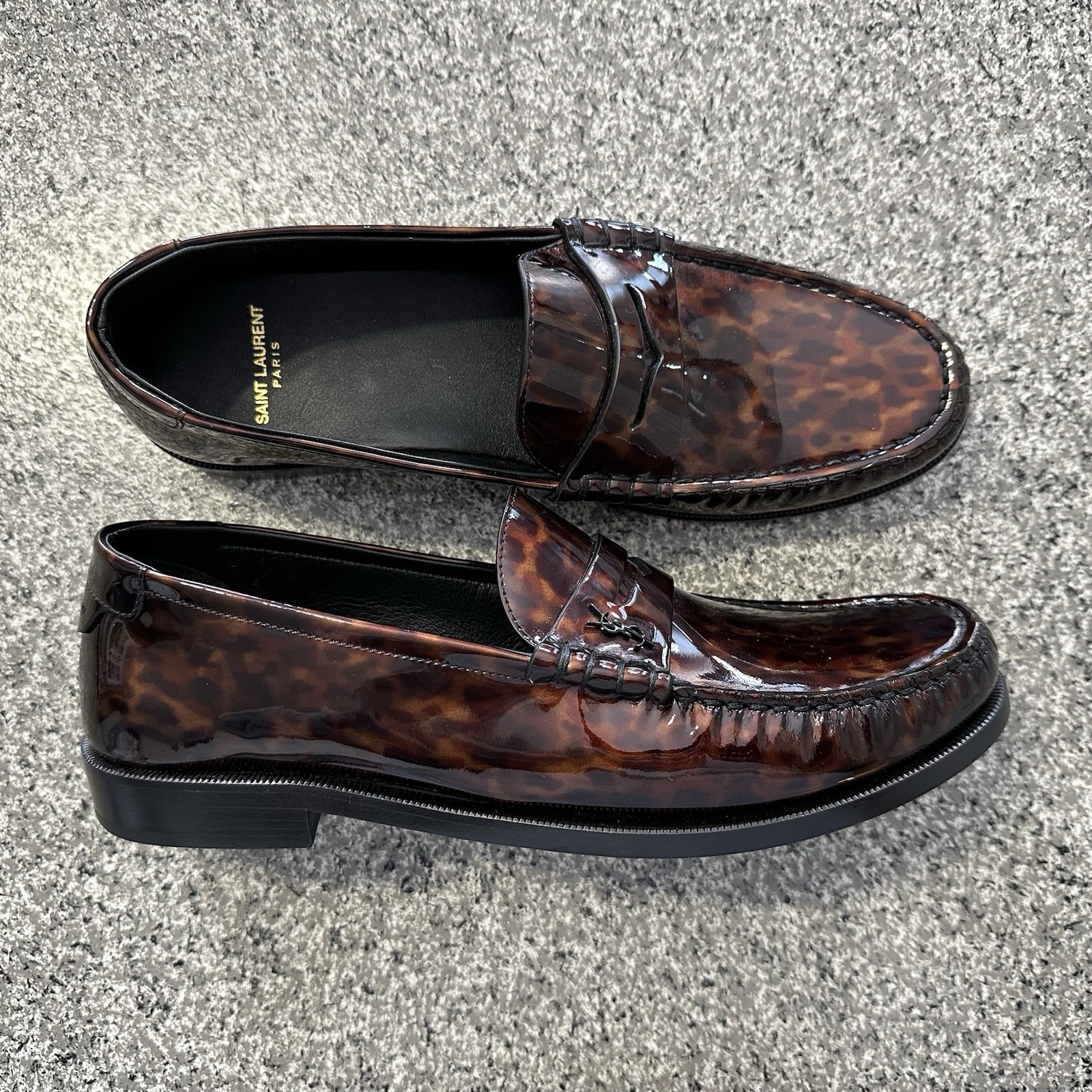 Saint Laurent Le Loafer Monogram Penny Slippers Size 41 (11 Us) 670232